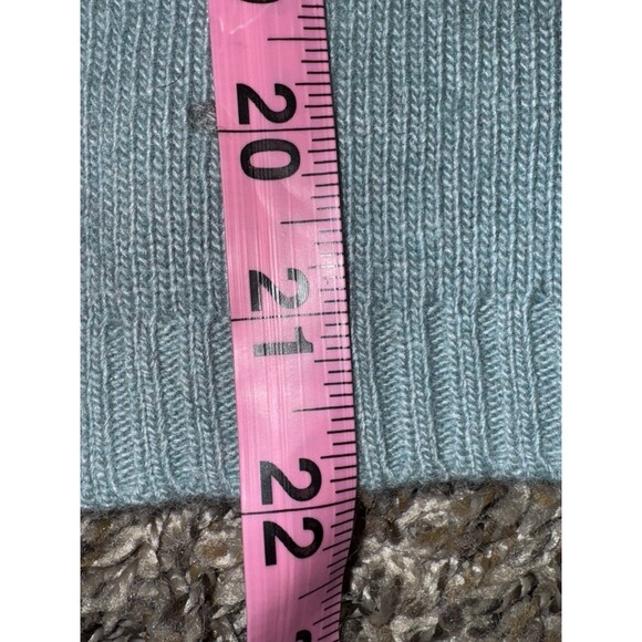 Benedetta B Merino Wool Cashmere Blend Blue Sweater Polkadot Size Medium $148 - Picture 16 of 16